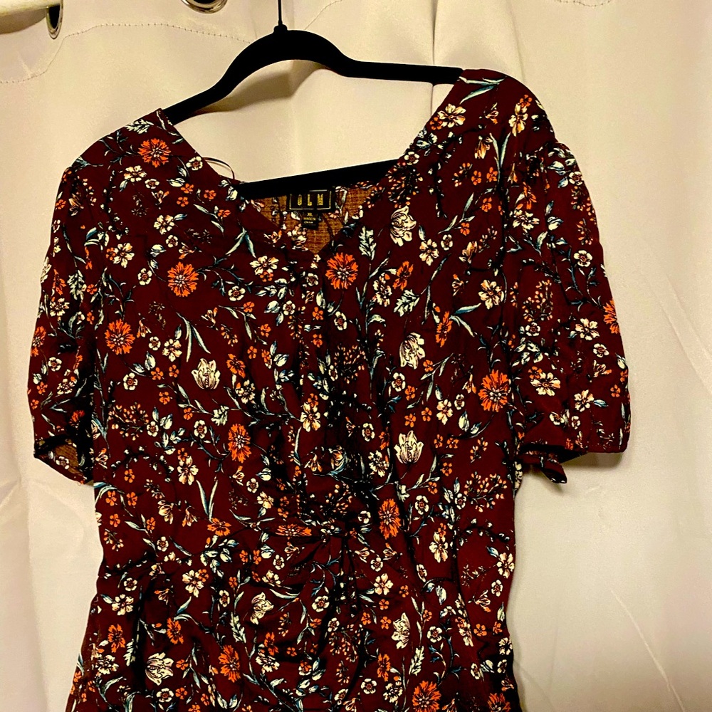 Romantic floral blouse